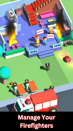 Idle Fire Fighter Rich Tycoon Screenshot 1