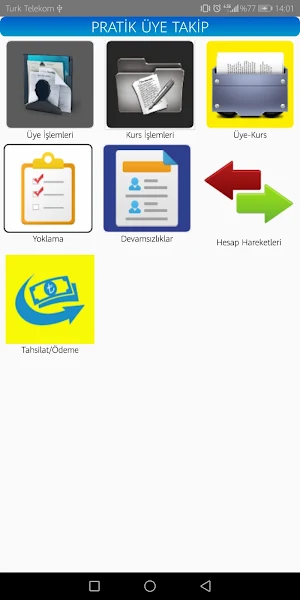 Üye Takip Sistemi Screenshot 1