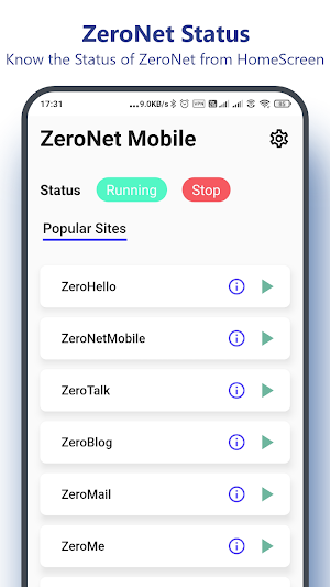 ZeroNet Mobile - Open, Free and Uncensorable Sites Screenshot 2