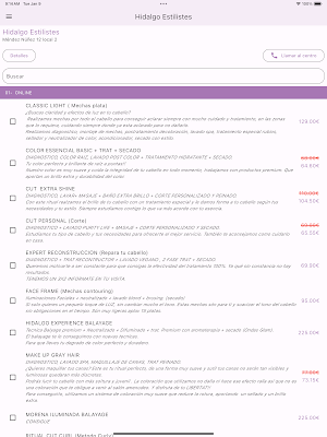 Hidalgo Estilistes Screenshot 3