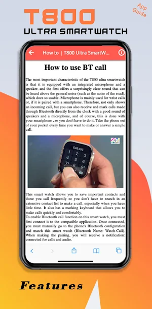 T800 Ultra SmartWatch Guide Screenshot 2