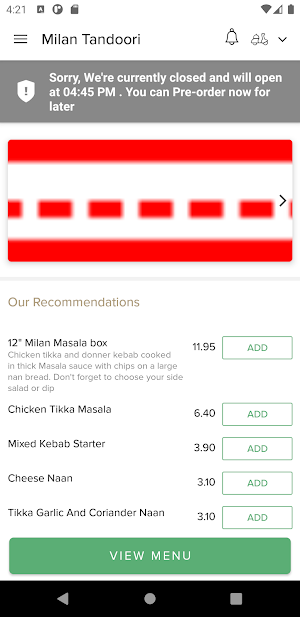 Milan Tandoori Screenshot 1