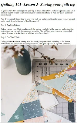 Quilting Techniques Guide Screenshot 1