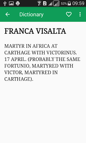 Catholic Saints List Screenshot 2