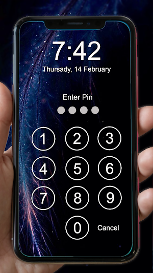 Pin Lock Screen Screenshot 1