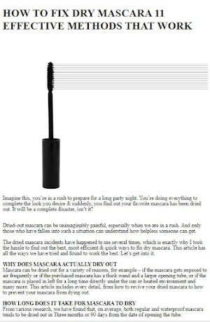 How to Fix Dry Mascara Screenshot 2