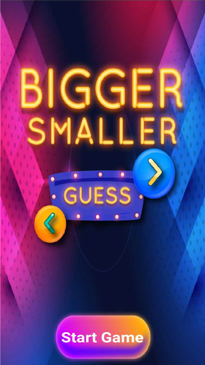 Bigger Smaller Guess Screenshot 0