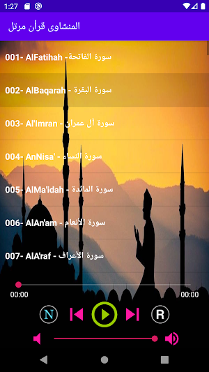 محمد صديق المنشاوى قرأن كريم المصحف المرتل بدون نت Screenshot 1