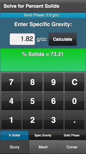 Slurry Calculator Screenshot 1