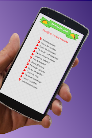 Recetas de Tacos Mexicanos Screenshot 1
