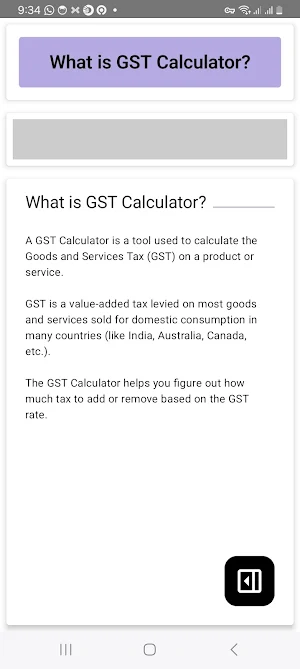 GST Calculator Screenshot 1