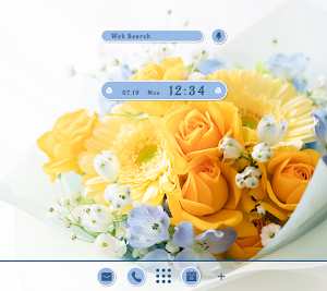 Yellow Rose Bouquet Theme Screenshot 0