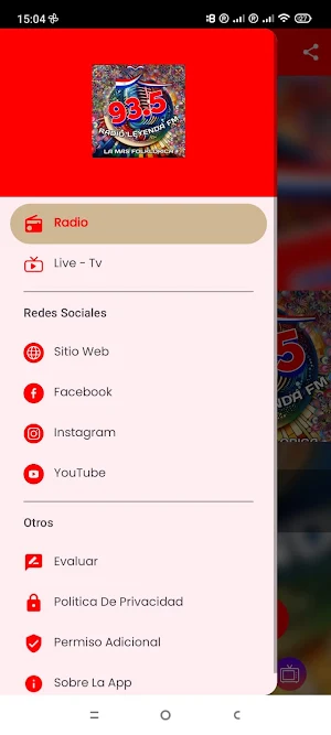 Radio Leyenda 93.5 Fm Screenshot 2