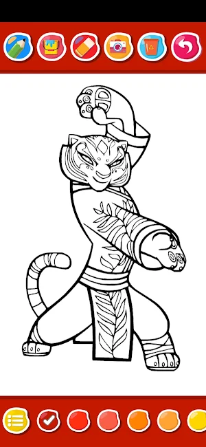 KungFuu Panda Coloring Screenshot 3