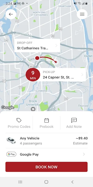 Central Taxi Niagara Screenshot 2