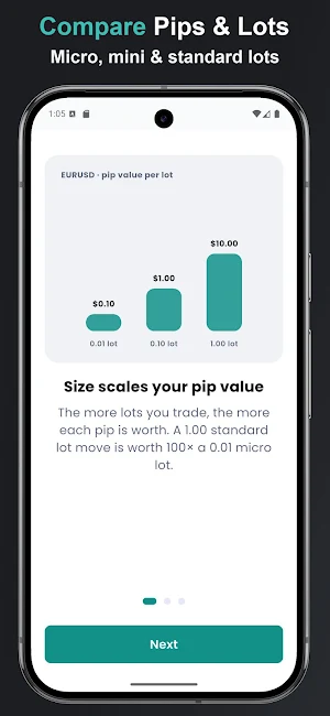 Forex Pip Value Calculator Screenshot 2