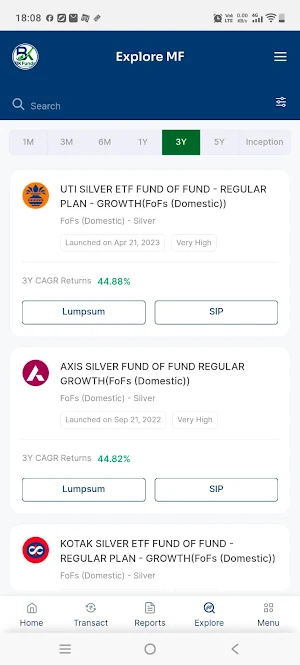 BKFunds Screenshot 1