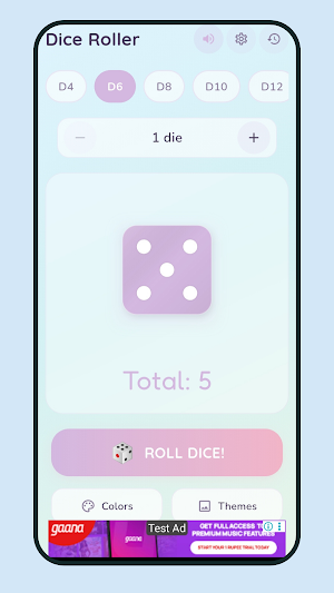 Dice Roller - Random Rolls Screenshot 0