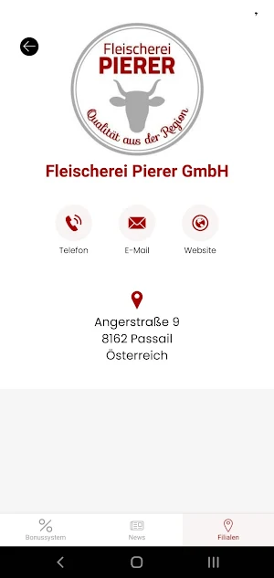 Fleischerei Pierer Screenshot 3
