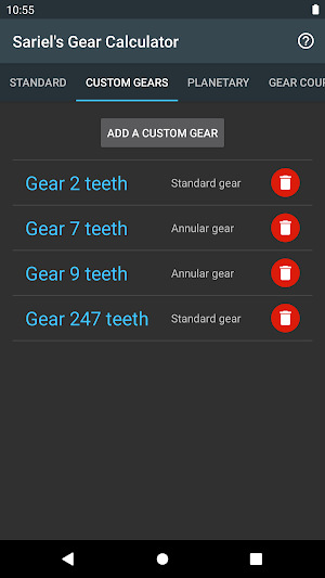 Sariel's Gear Calculator Screenshot 3