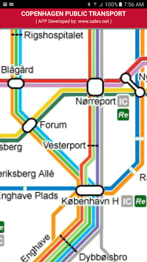 Copenhagen Public Transport Map Offline Screenshot 2