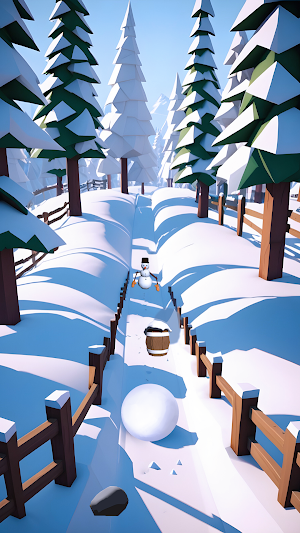 SnowBall Rolling & Runner Game Screenshot 0