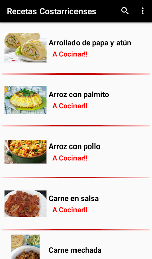 Recetas Costarricenses - Comida Costa Rica Screenshot 2