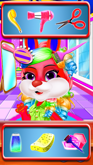 Twins Baby Bunny Hairs & Babysitter Nursery Care Screenshot 0