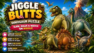 Jiggle Butts Dinosaur Puzzle Screenshot 2