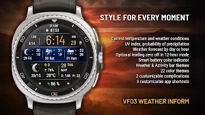 VF03 Weather Inform Watch Face Screenshot 0