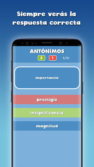 Guess the correct word in Spanish free Screenshot 2