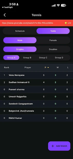 RR Sports Events Screenshot 0