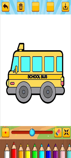 Little Bus Coloring Screenshot 3
