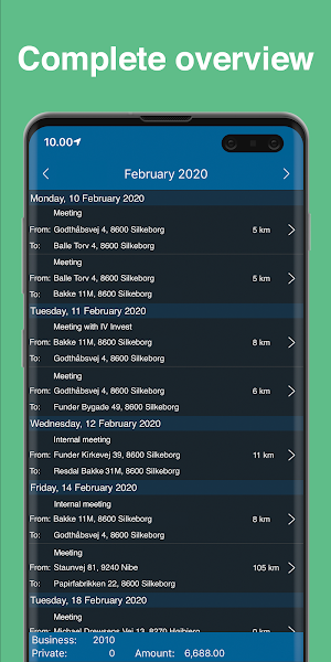 Mileage Book Screenshot 3