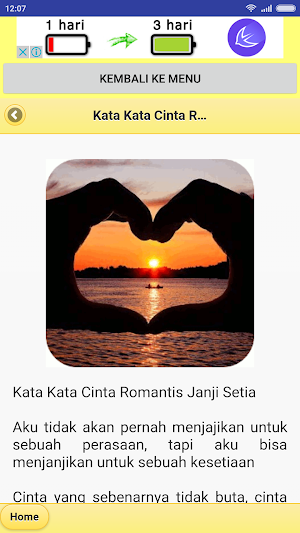 Kumpulan Kata Cinta Romantis Screenshot 2