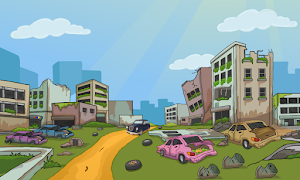 Car Escape From Dilapidated Area Screenshot 1
