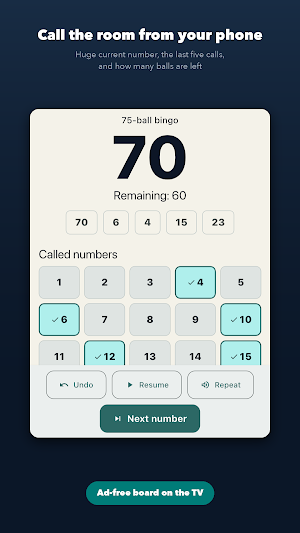 Bingo Caller: 75 & 90 Ball Screenshot 0