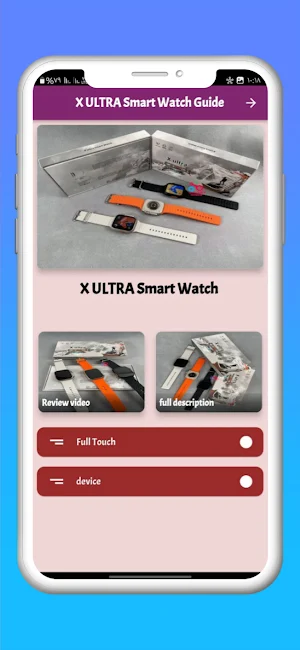 X ULTRA smart watch Guide Screenshot 2