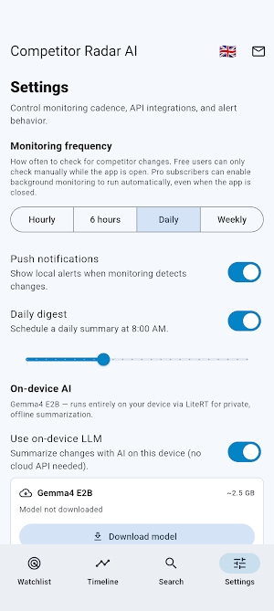 Competitor Radar AI Screenshot 3