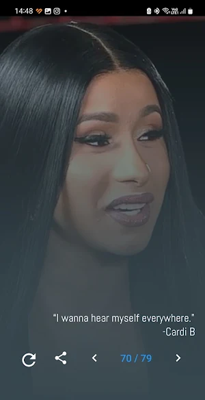 Cardi B Quotes and Lyrics Screenshot 1