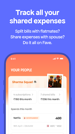 Fave UPI: Track, Split & Pay Screenshot 1