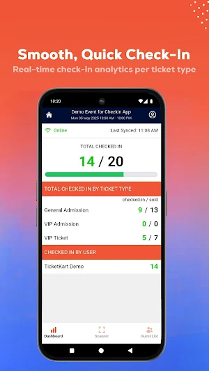 TicketKart Check-In Screenshot 2