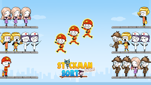 Stickman Sort Puzzle Screenshot 0