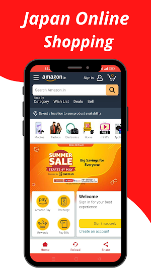 Japan Online Shopping App Screenshot 1