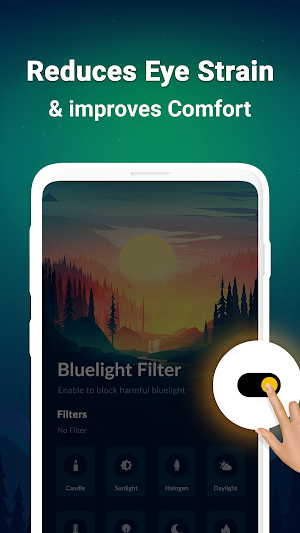 Blue Light Filter for Eye Care, Night Mode Screenshot 1