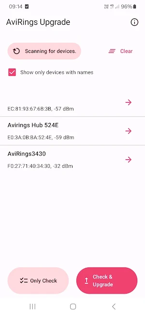 AviRings Upgrade & Diagnostics Screenshot 2