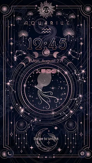 Zodiac Aquarius - Wallpaper Screenshot 1
