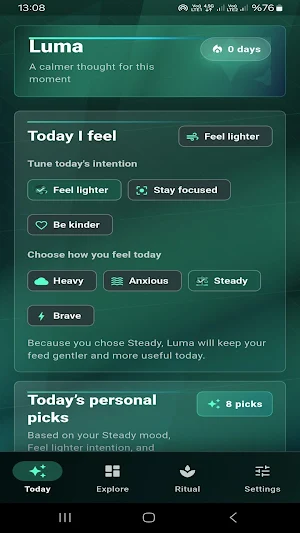 Luma: Daily Affirmations Screenshot 2