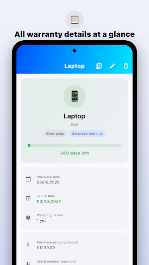 WarrantyNest Screenshot 1