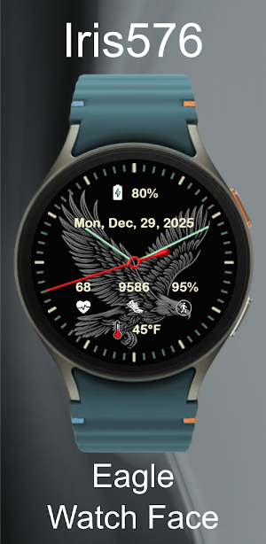 Iris576 Eagle Theme Watch Face Screenshot 3